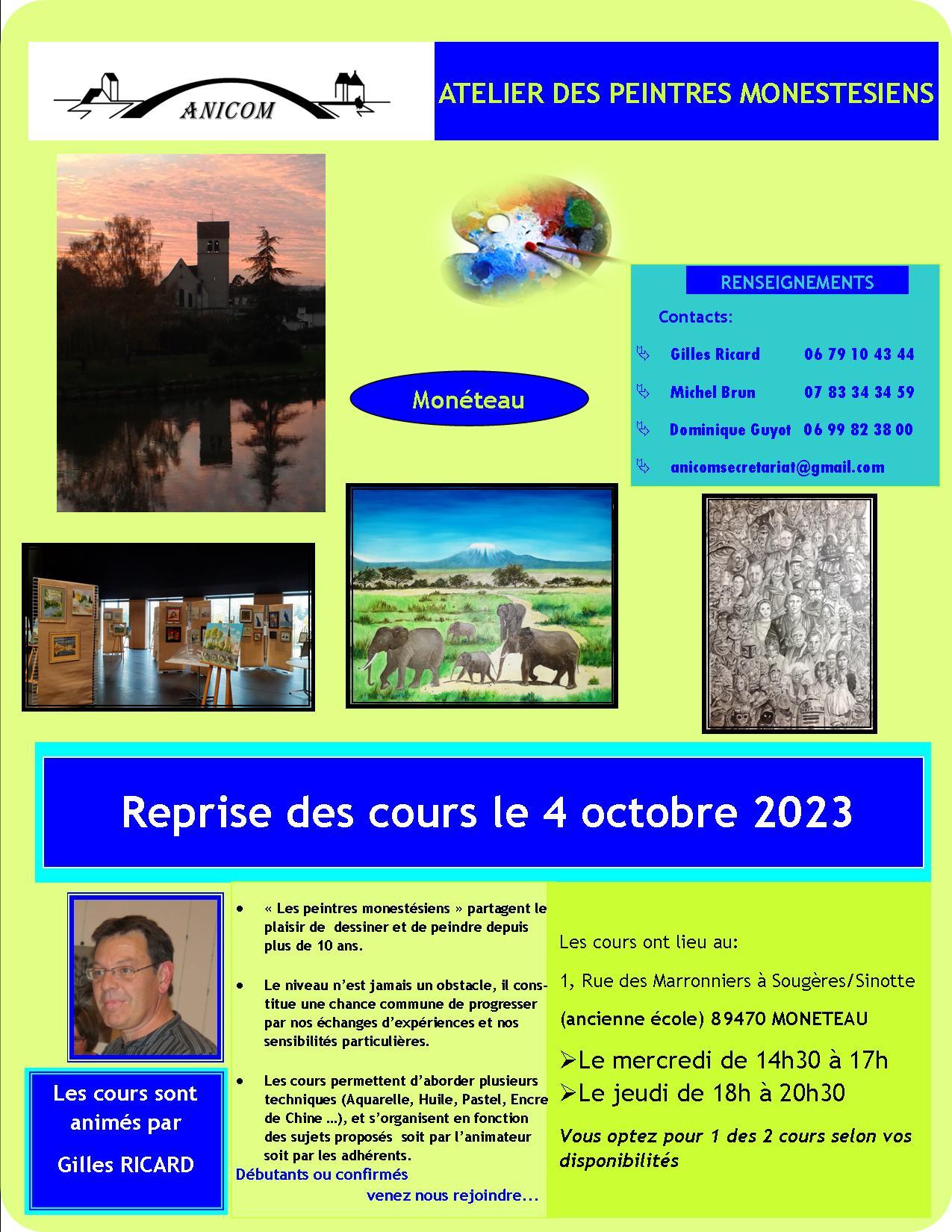 Affiche peinture 2023 2024